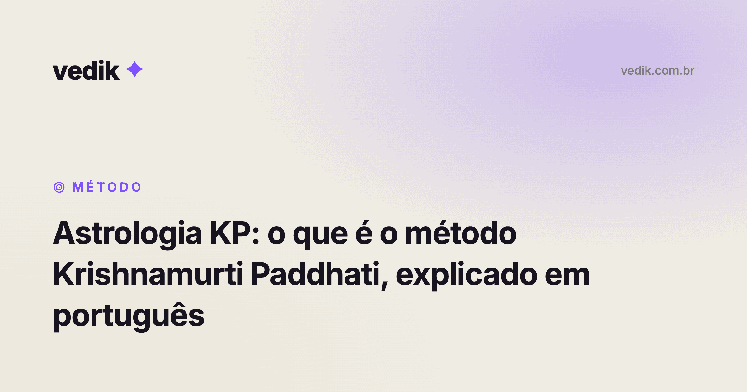 Astrologia KP: o que é o método Krishnamurti Paddhati — explicado em português