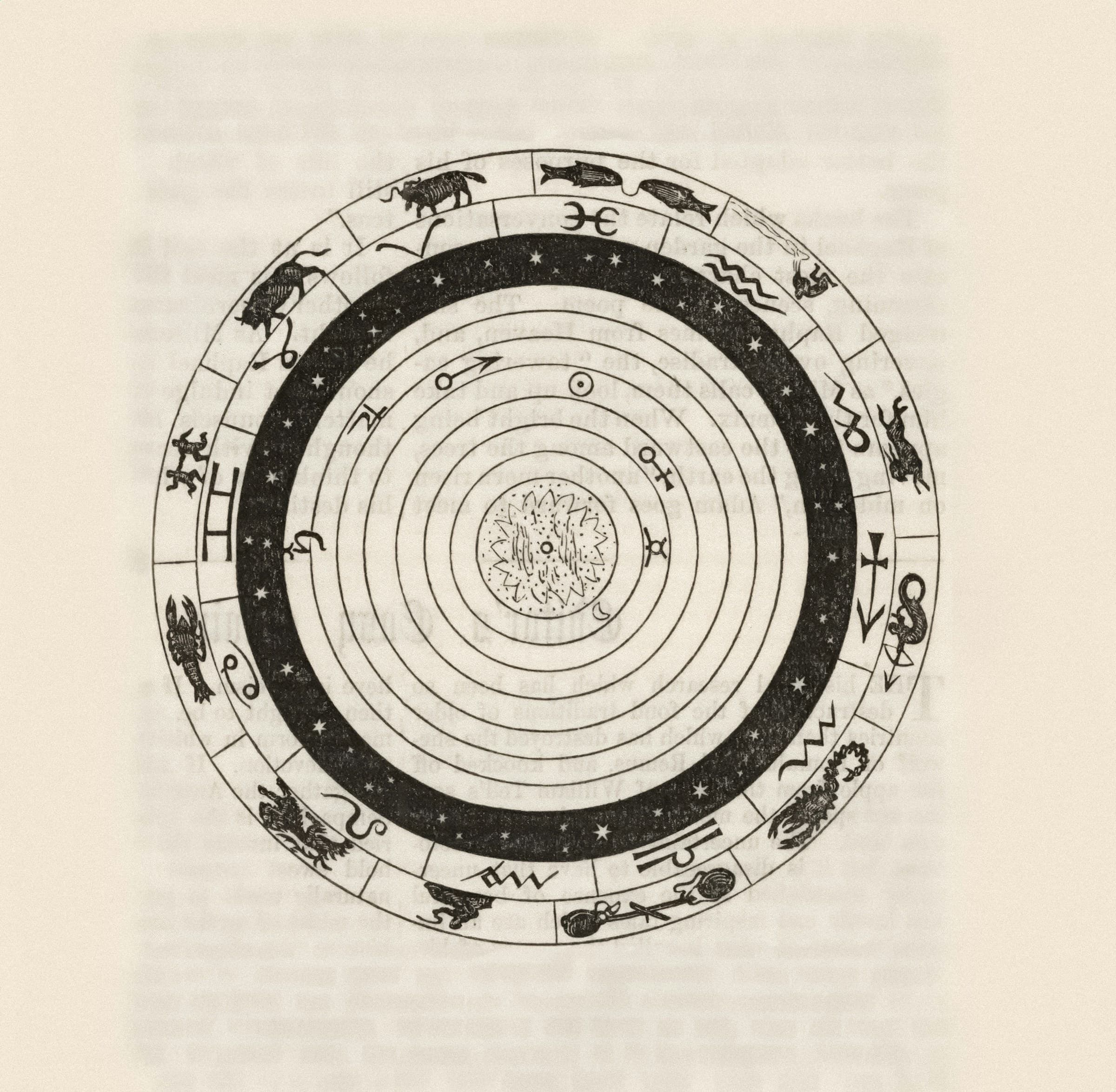 Foto ligada ao tema do post com o título "História da astrologia: como tudo começou" por cima e a marca Vedik.